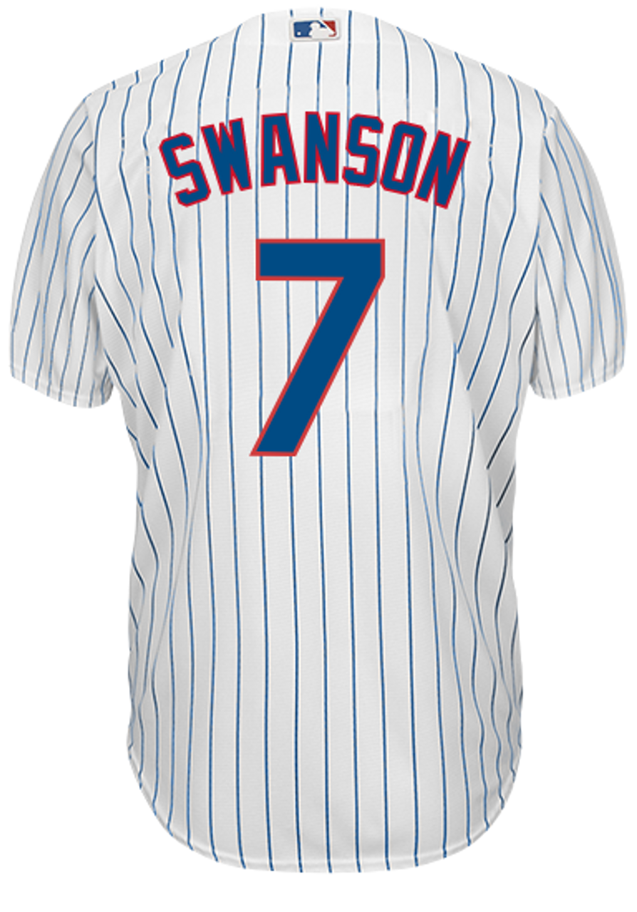 Dansby Swanson Youth Jersey - Chicago Cubs Replica Kids Home Jersey