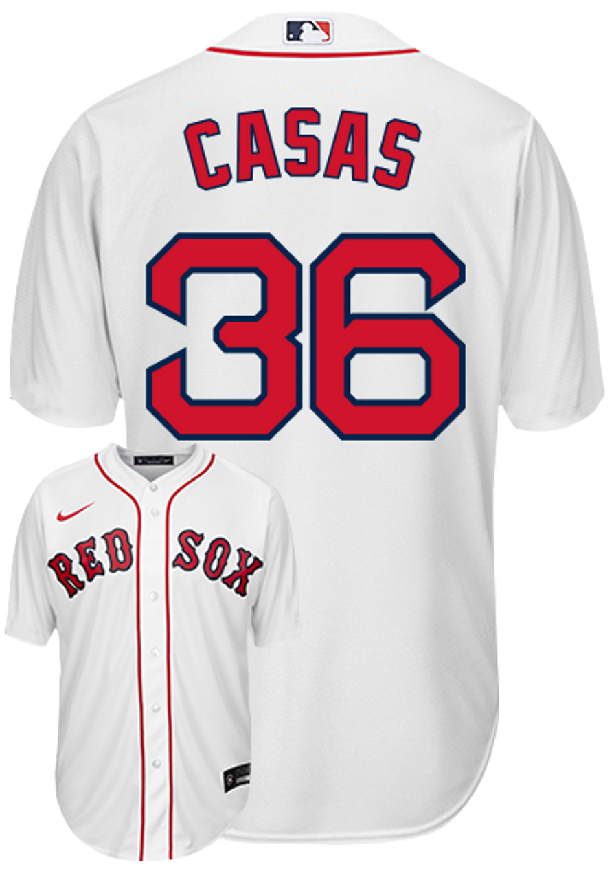 Boston Red Sox Nike Official Replica Home Jersey - Youth with Bogaerts 2  printing
