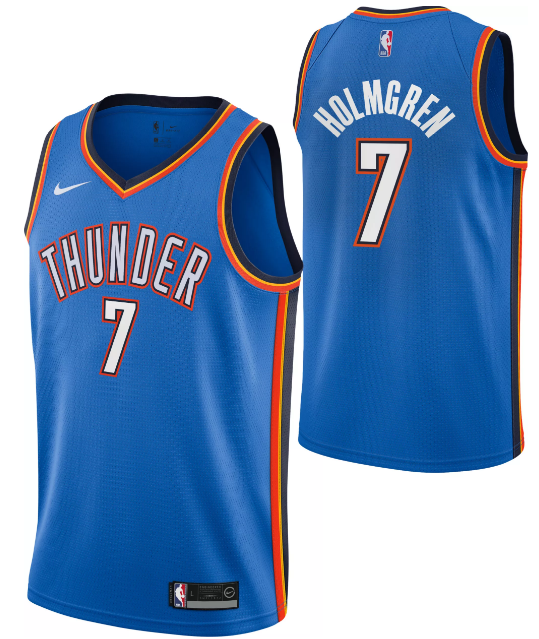 thunder basketball jersey