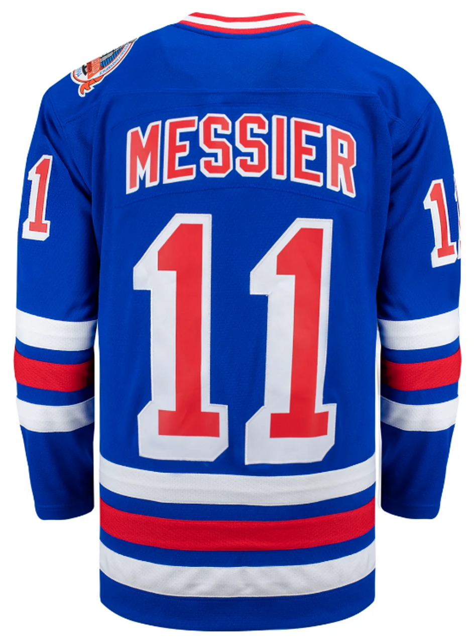 Mark Messier Rangers Jersey - Blue 1993-94 Blue Line Throwback Jersey