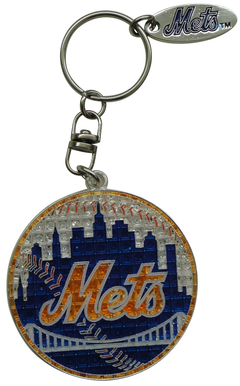 NY Mets Bling Keychain - Team Logo