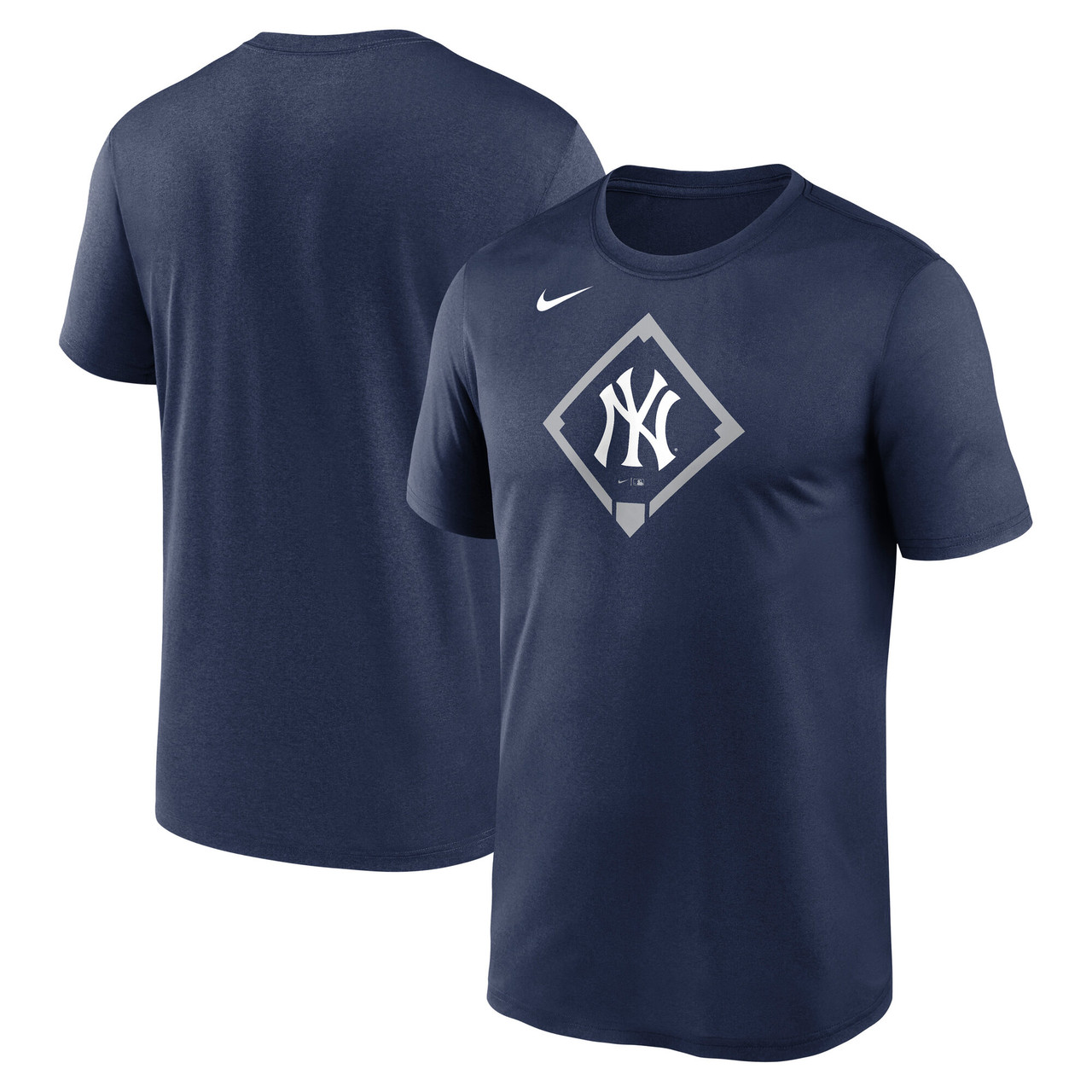 NY Yankees Home Plate Icon Drifit Adult T-Shirt - Navy