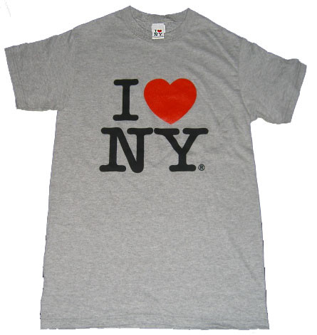 Grey I Love NY Tee Shirt
