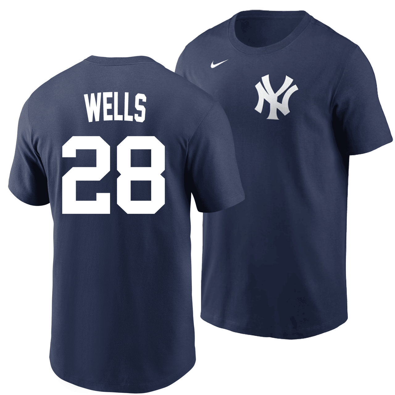 Austin Wells T-Shirt - Navy NY Yankees Adult T-Shirt