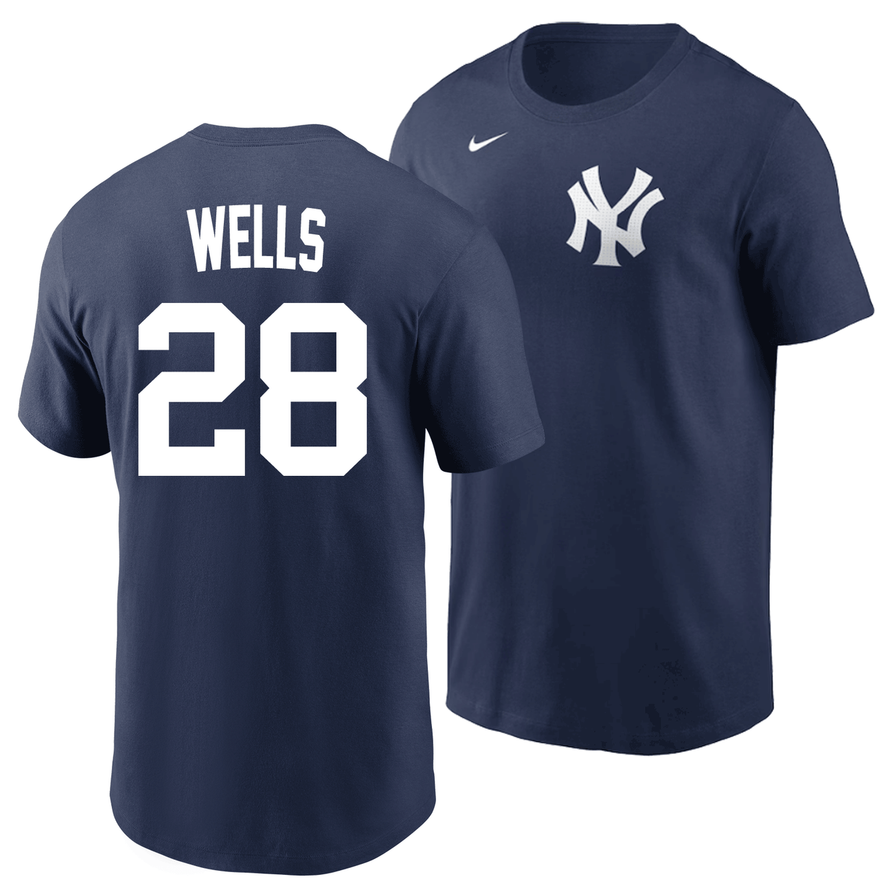 Austin Wells Youth T-Shirt - Navy NY Yankees Kids T-Shirt