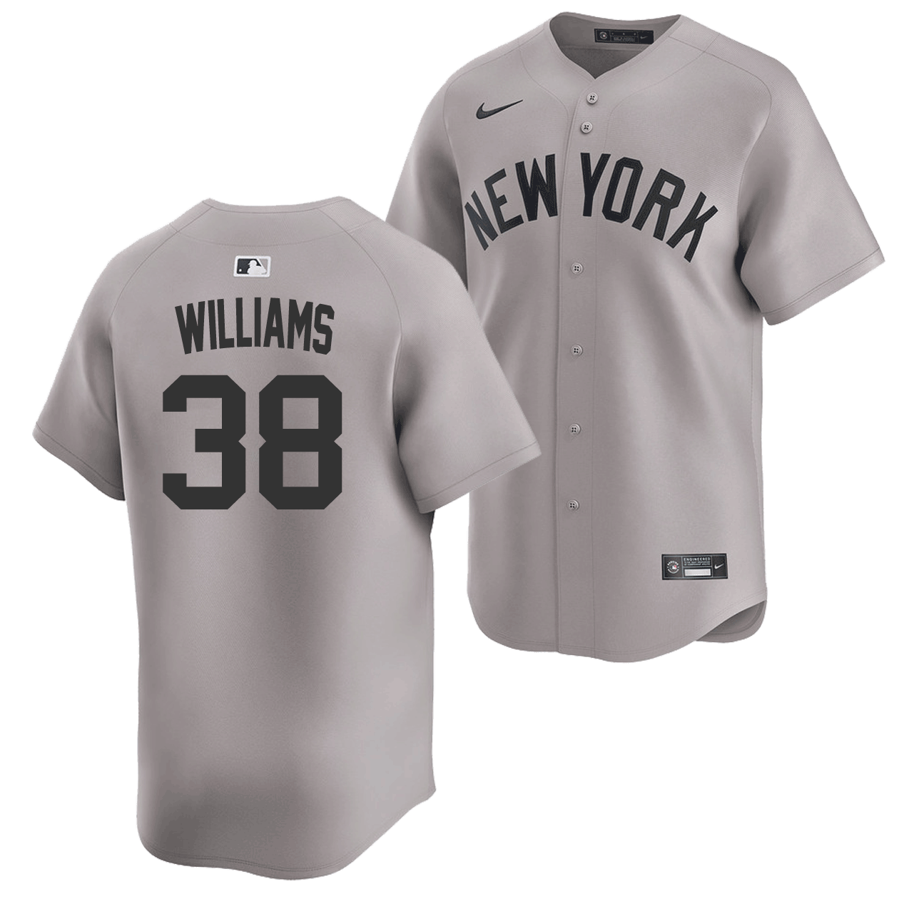 Devin Williams Jersey - NY Yankees Limited Adult Road Jersey