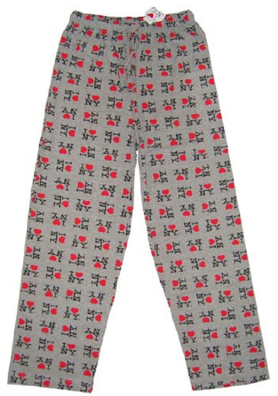 I Love NY Grey Allover Print Pajama