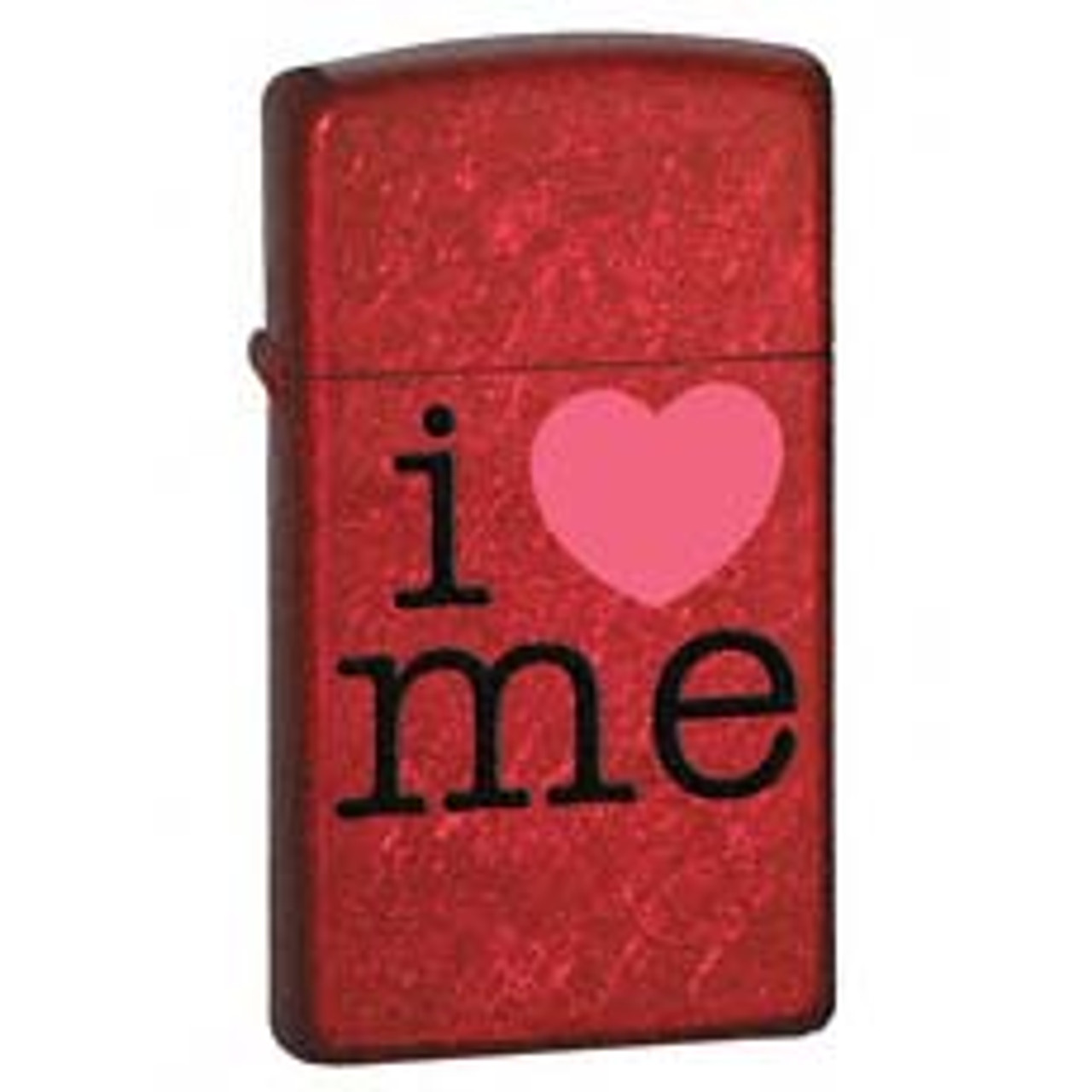 Slim I love Me Candy Apple Red Zippo