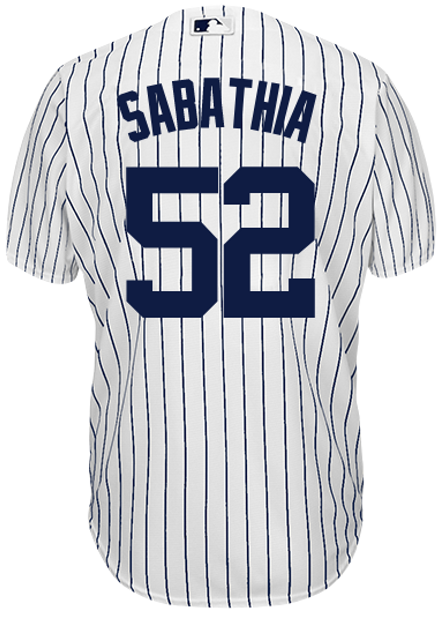 C.C. Sabathia NY Yankees Replica Road Jersey