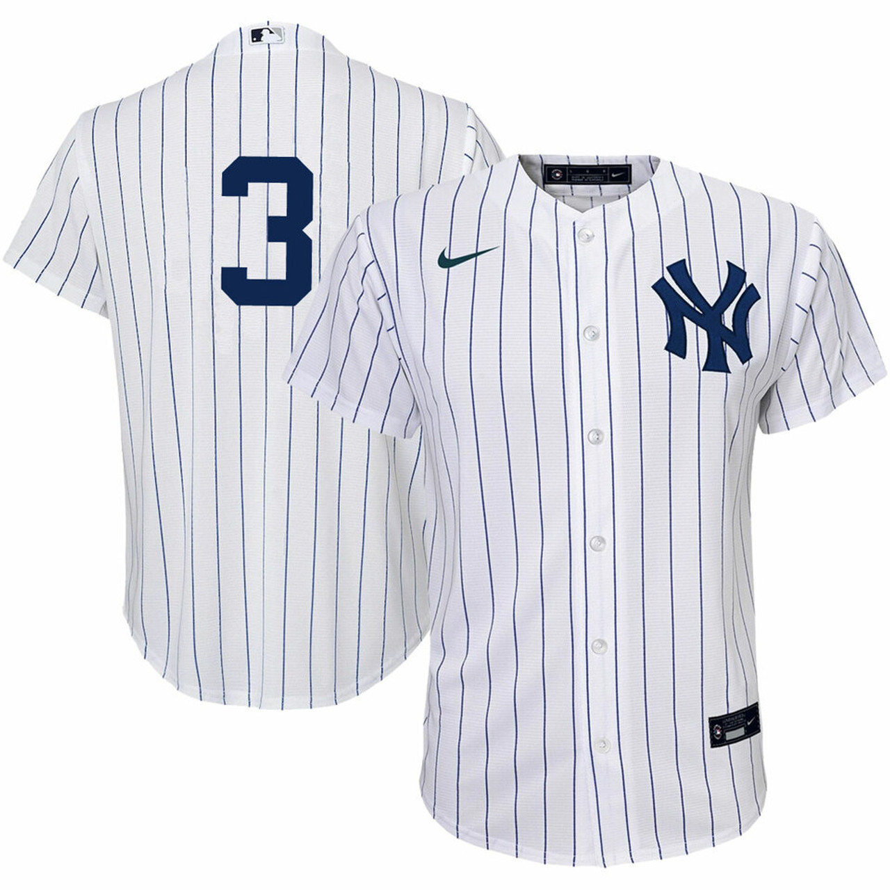 MLB New York Yankees (Babe Ruth) Men's Cooperstown Baseball Jersey.