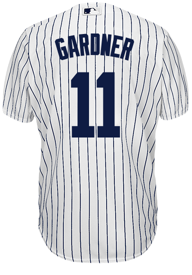Yankees Replica Brett Gardner Home Jersey