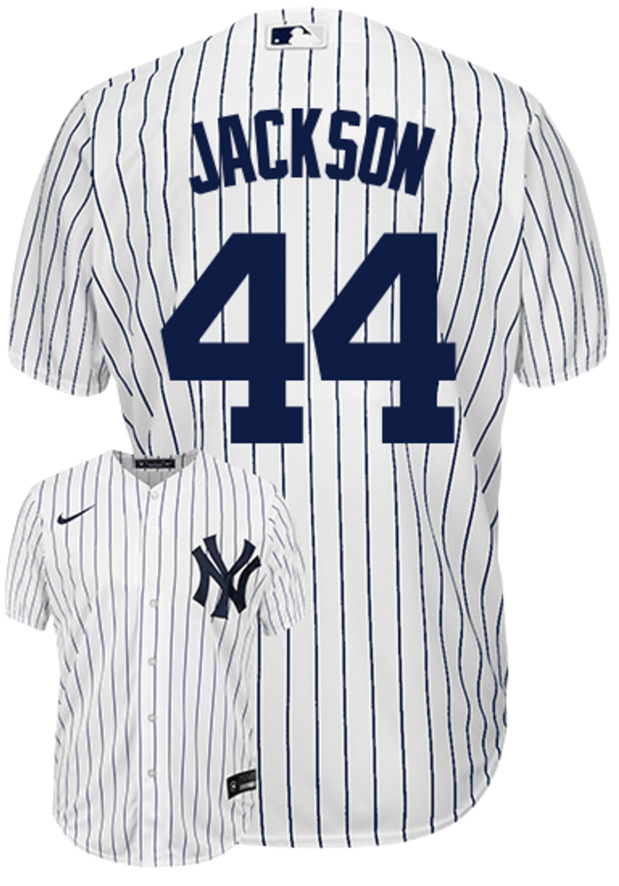 Custom Majestic Home Pinstripe Men's Replica Jersey Small