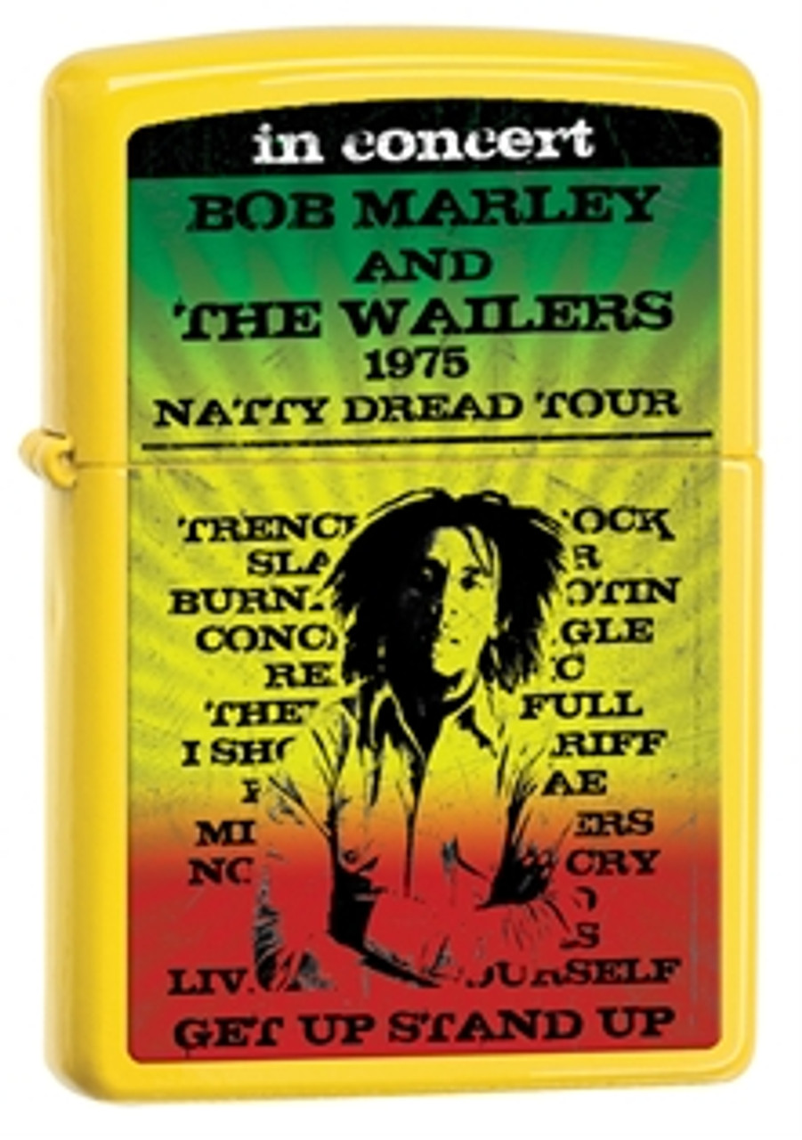 Bob Marley 1975 Tour Yellow Zippo