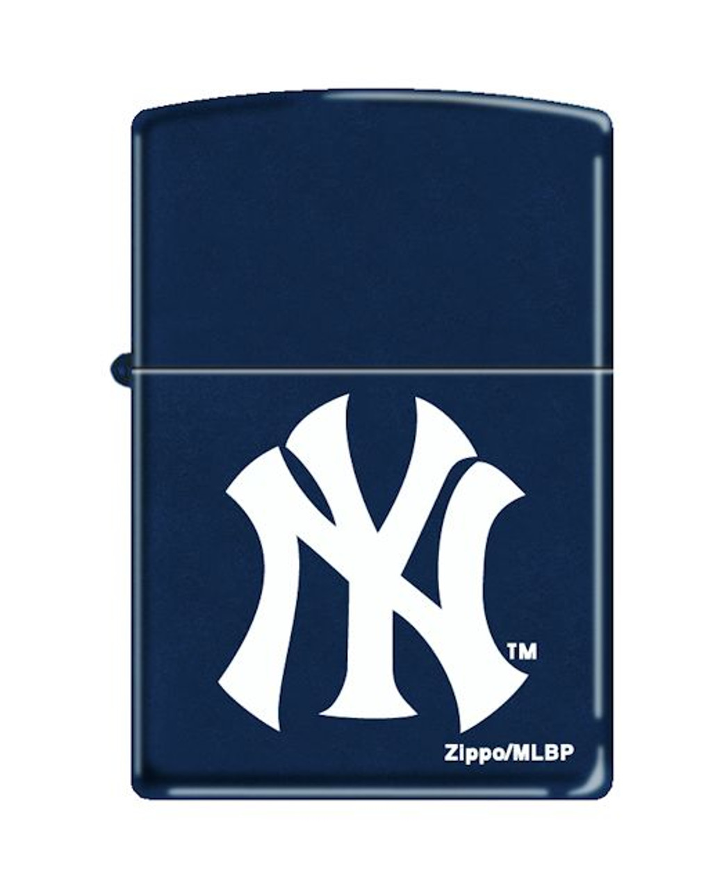 NY Yankees Logo Navy Matte Zippo