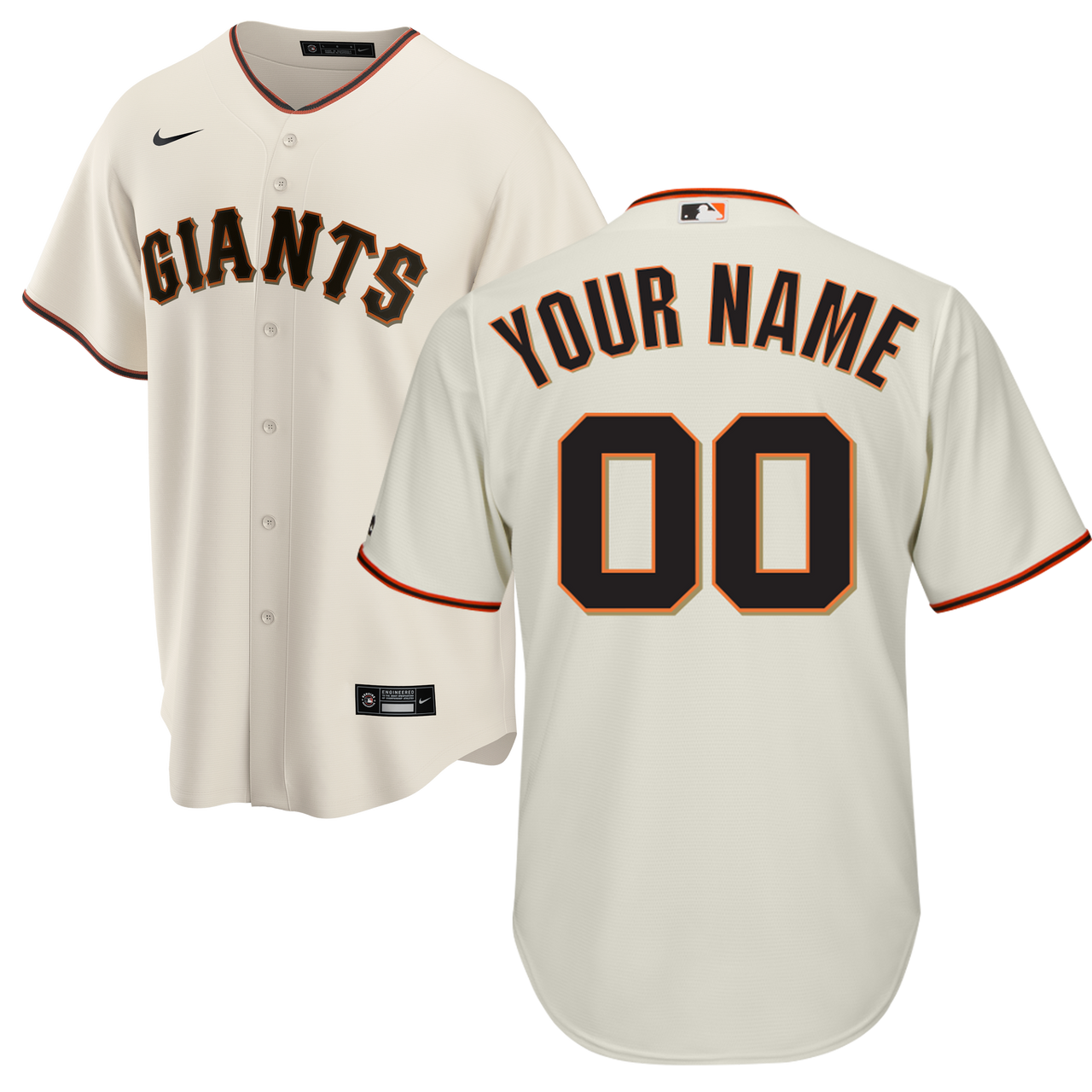 San Francisco Giants Replica Personalized Home Jersey