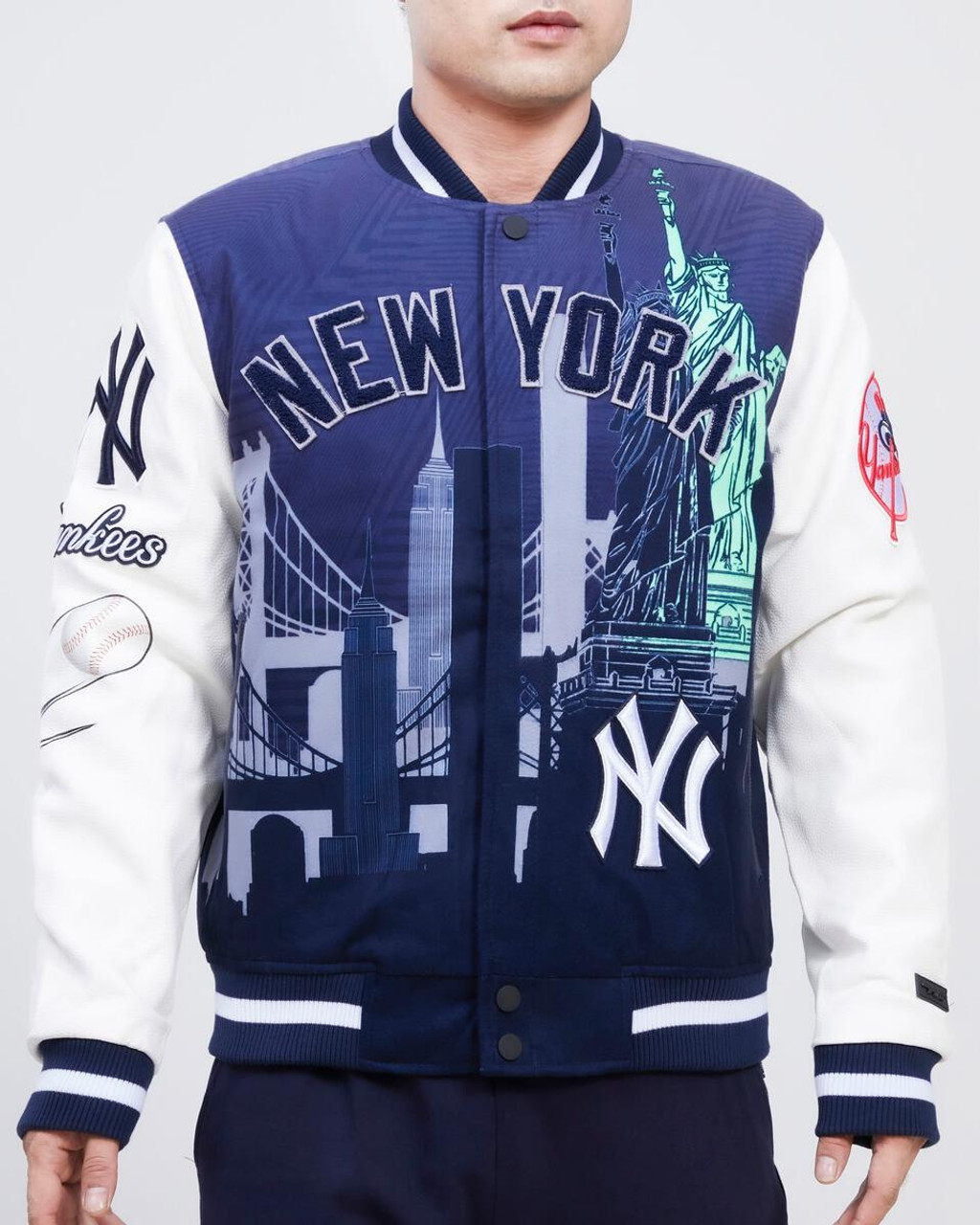 NY Yankees Varsity Satin Jacket