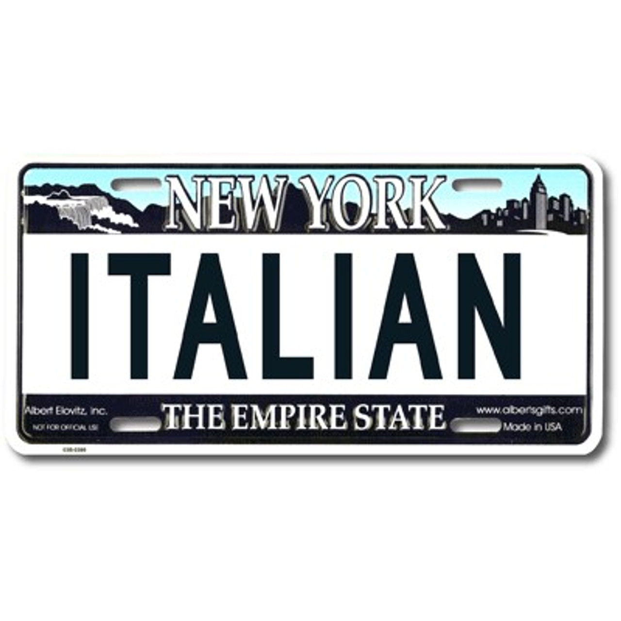 Colorado Jersey White Aluminum License Plate