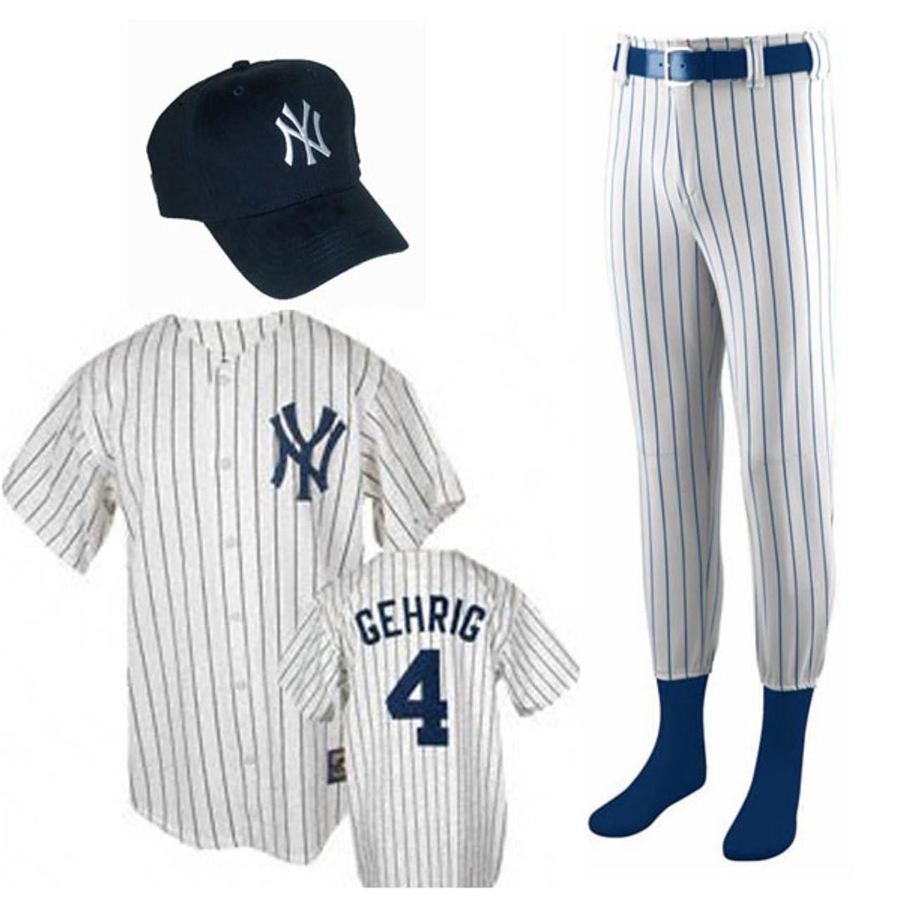 Lou Gehrig Costume for Kids Ages 7 and Up