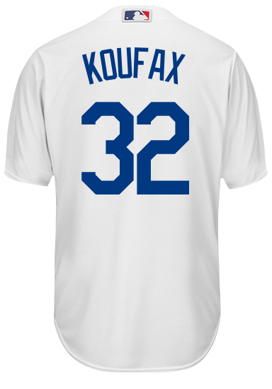 Sandy Koufax Youth Jersey - Dodgers Cooperstown Kids Home Jersey
