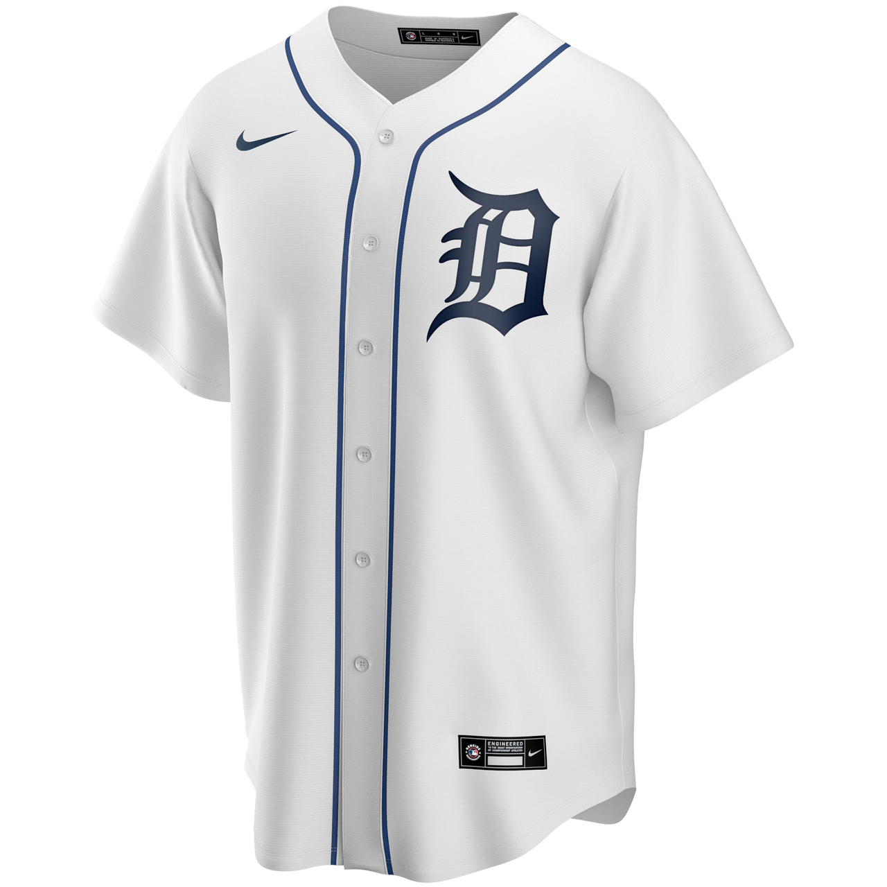 Nike Men's Detroit Tigers White Home Blank Replica Jersey