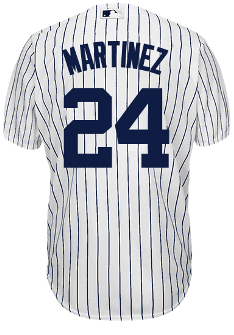 Tino Martinez No Name Jersey - Yankees Replica Home Number Only Jersey