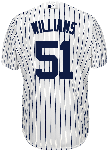 Yankees Replica Bernie Williams Youth Home Jersey