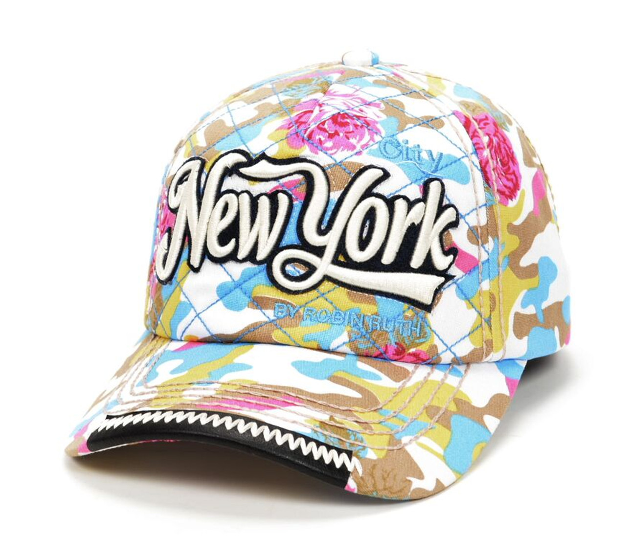 Robin-Ruth NY Floral Camouflage Cap- Light