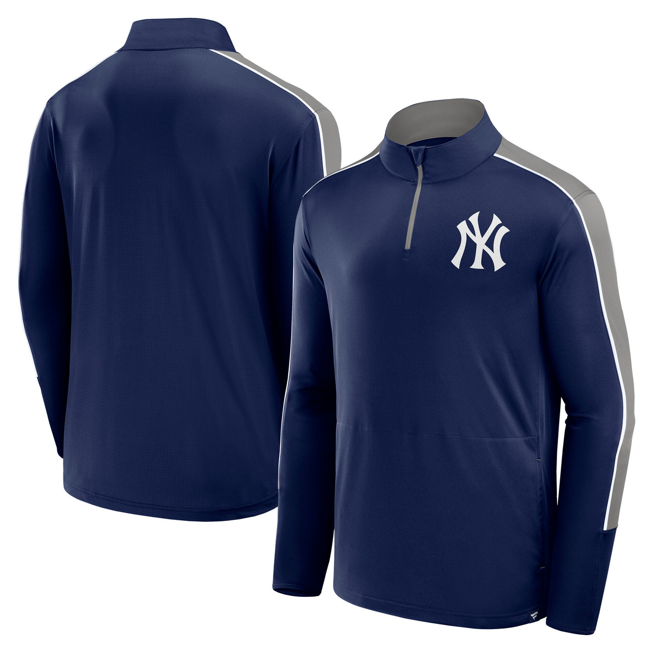 NY Yankees Retro Scheme Quarter Zip Track Jacket