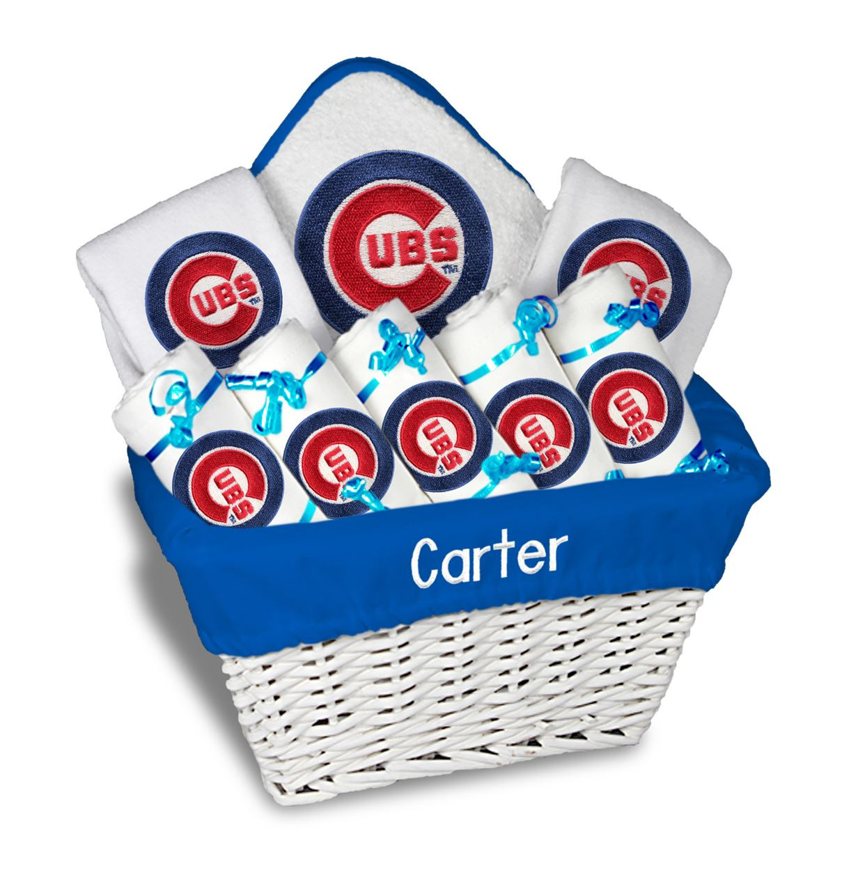 Chicago Cubs Personalized 9Piece Gift Basket