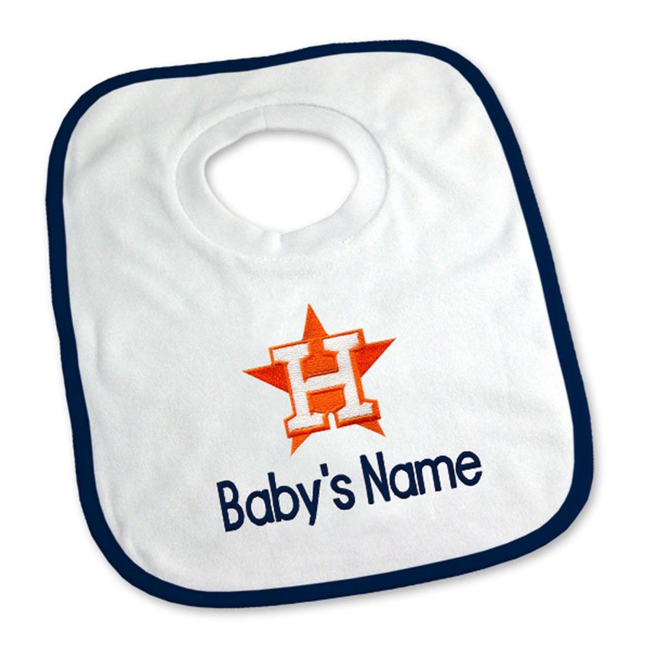 Houston Astros Personalized Pullover Baby Bib