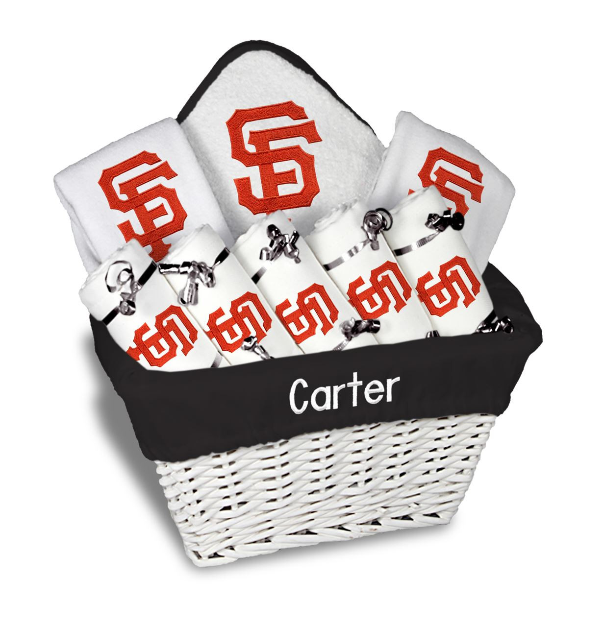 SF Giants Personalized 9Piece Gift Basket