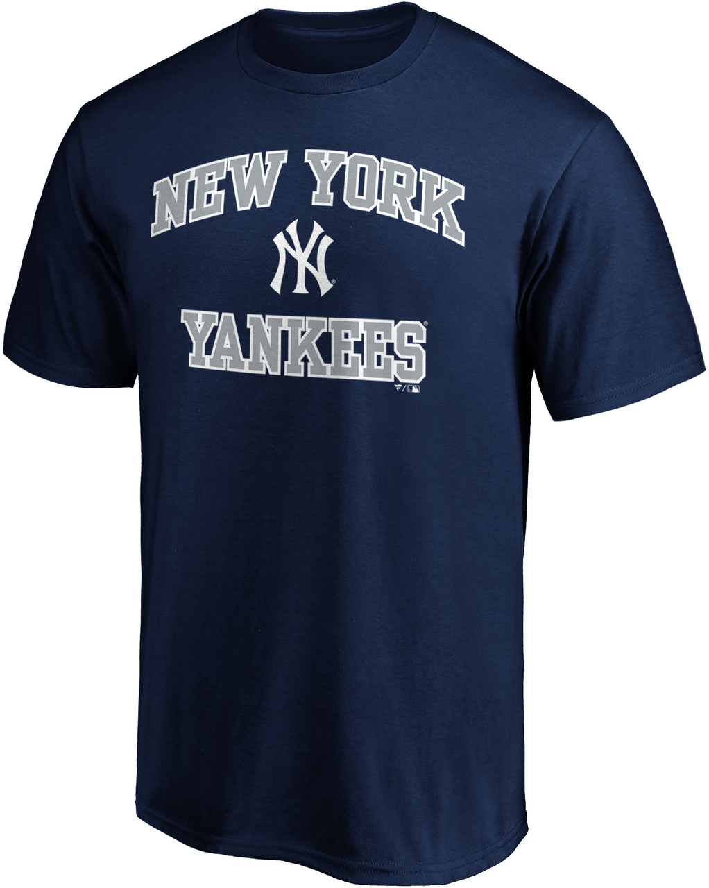 NY Yankees Heart and Soul Adult T-Shirt - Navy