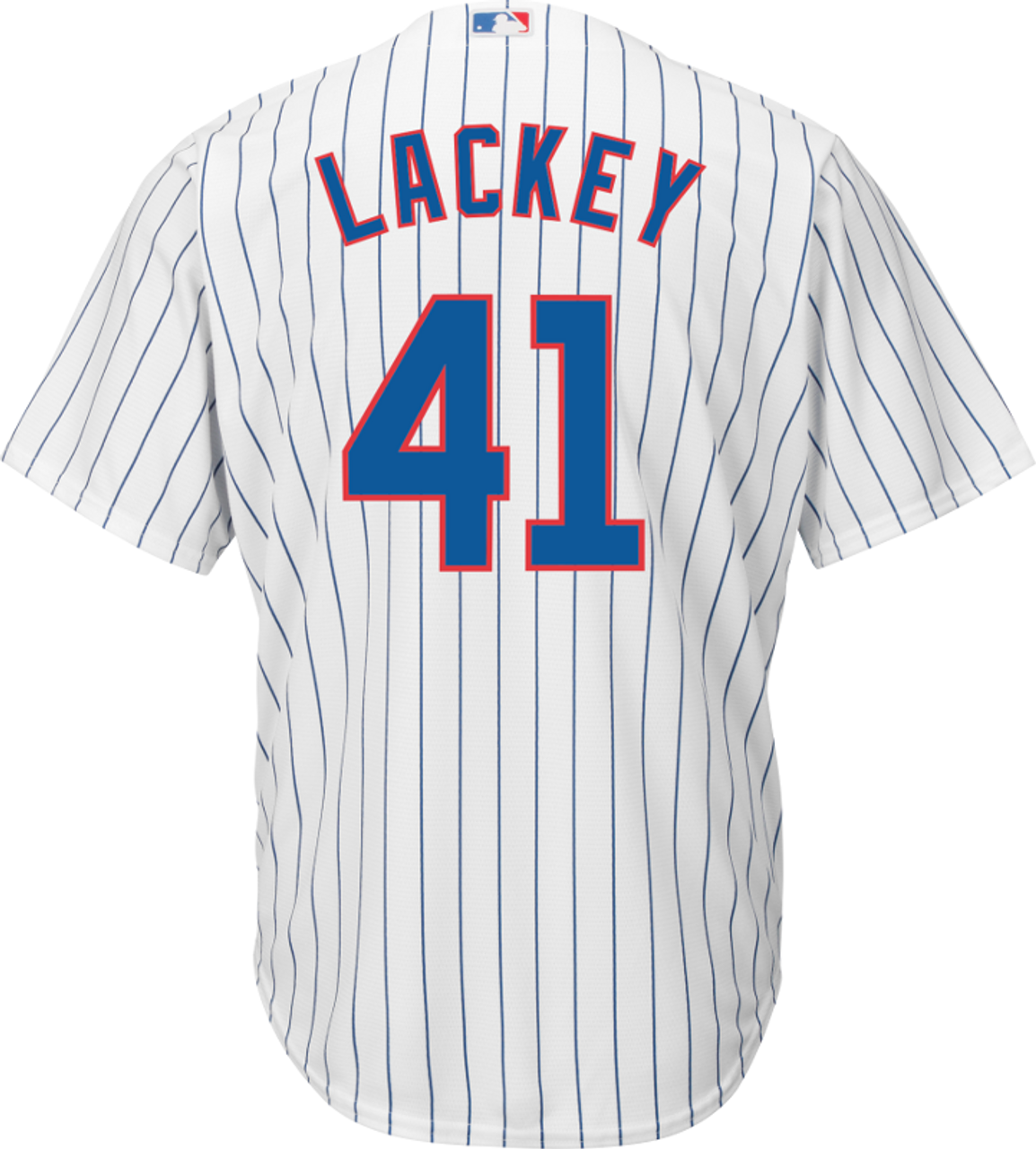 Jon Lester White/ Pinstripe Chicago Cubs Cool Base Stitched MLB Jersey