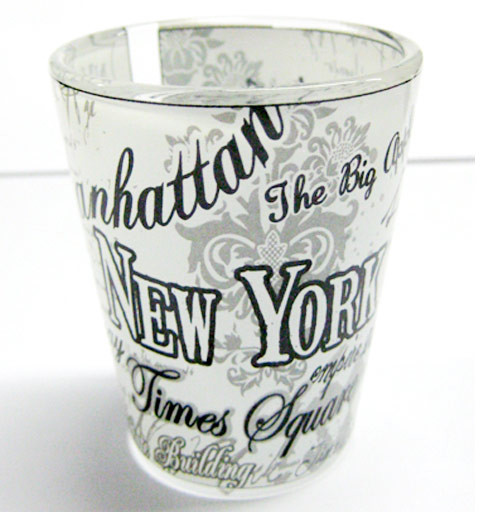 FDNY Fire Department New York Shot Glass - Clear Souvenir Glass With Official Logo