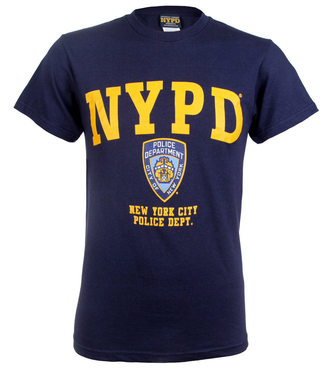 NYPD Badge Navy and Gold T-Shirt