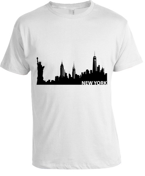 New York Coordinates Unisex White T-Shirt
