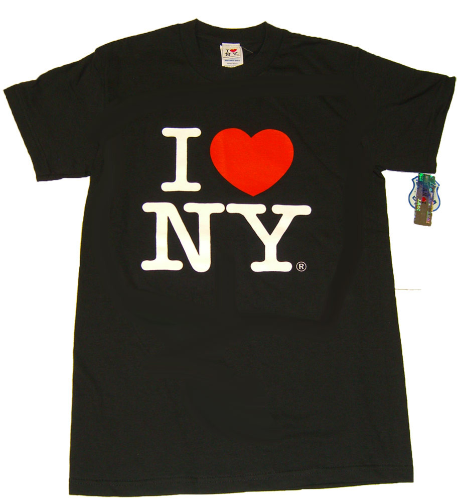Black I Love NY Tee Shirt