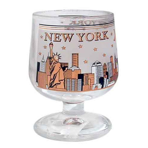 New York Landmarks E Icone Collage Shot Glass | FindTheDeal