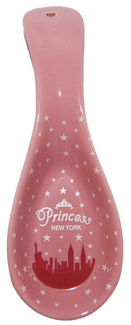 NYC Pink Princess Ceramic Spoon Rest