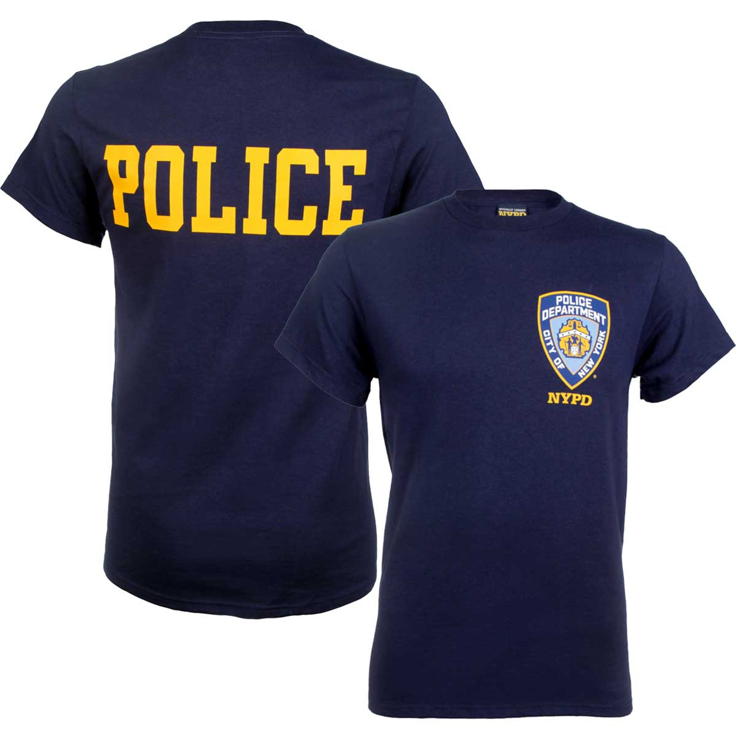 NYPD Badge T-Shirt with POLICE on Back