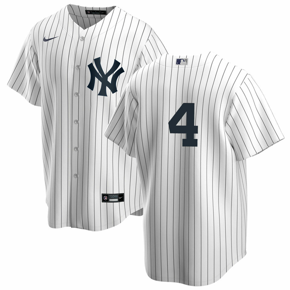 Lou Gehrig No Name Jersey Yankees Replica Home Number Only Jersey