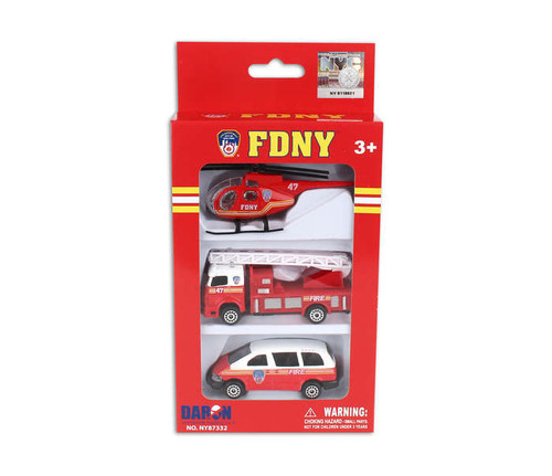 FDNY 3pc Vehicle Set