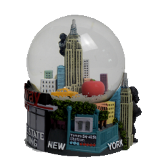 New York Popular Sites Colorful 65mm Snow Globe 