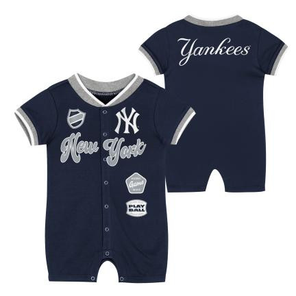 Yankees Biggest Fan Navy Baby Romper