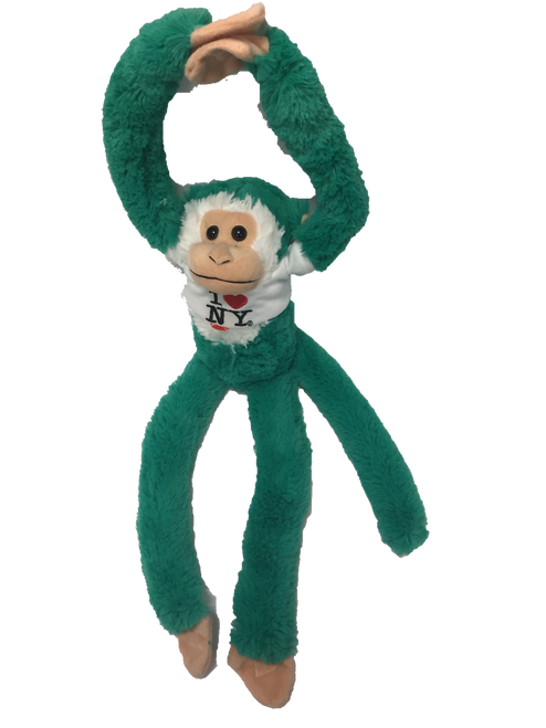 I Love NY Green Plush Screaming Monkey