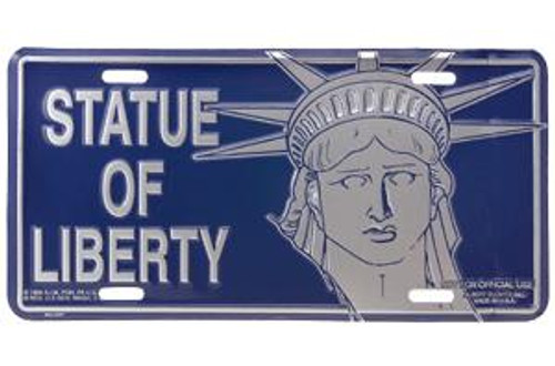 Statue Of Liberty Face License Plate
