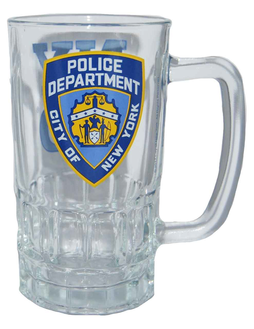 NYPD Clear Logo/ Shield Beer Mug