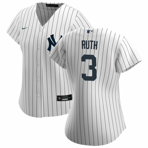 Babe Ruth NY Yankees Replica Ladies Home Jersey