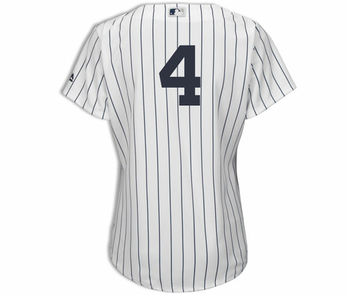 Joe Dimaggio No Name Ladies Home Jersey - Yankees Replica Home Number Only  Jersey