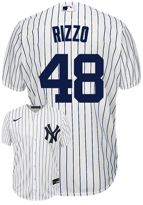 Men's New York Yankees Anthony Rizzo Nike White Home Official Replica Player Jersey